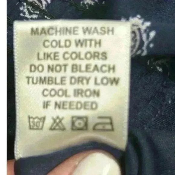 Live for Truth Women's Blue & White Elephant Print Palazzo Pants Size S boho - Picture 6 of 13